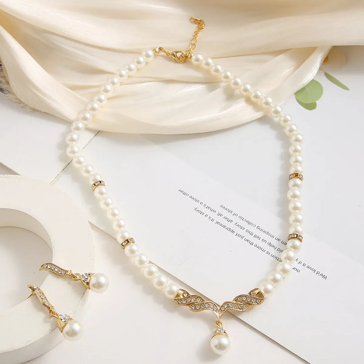 Bridal Pearl Jewelry Set
