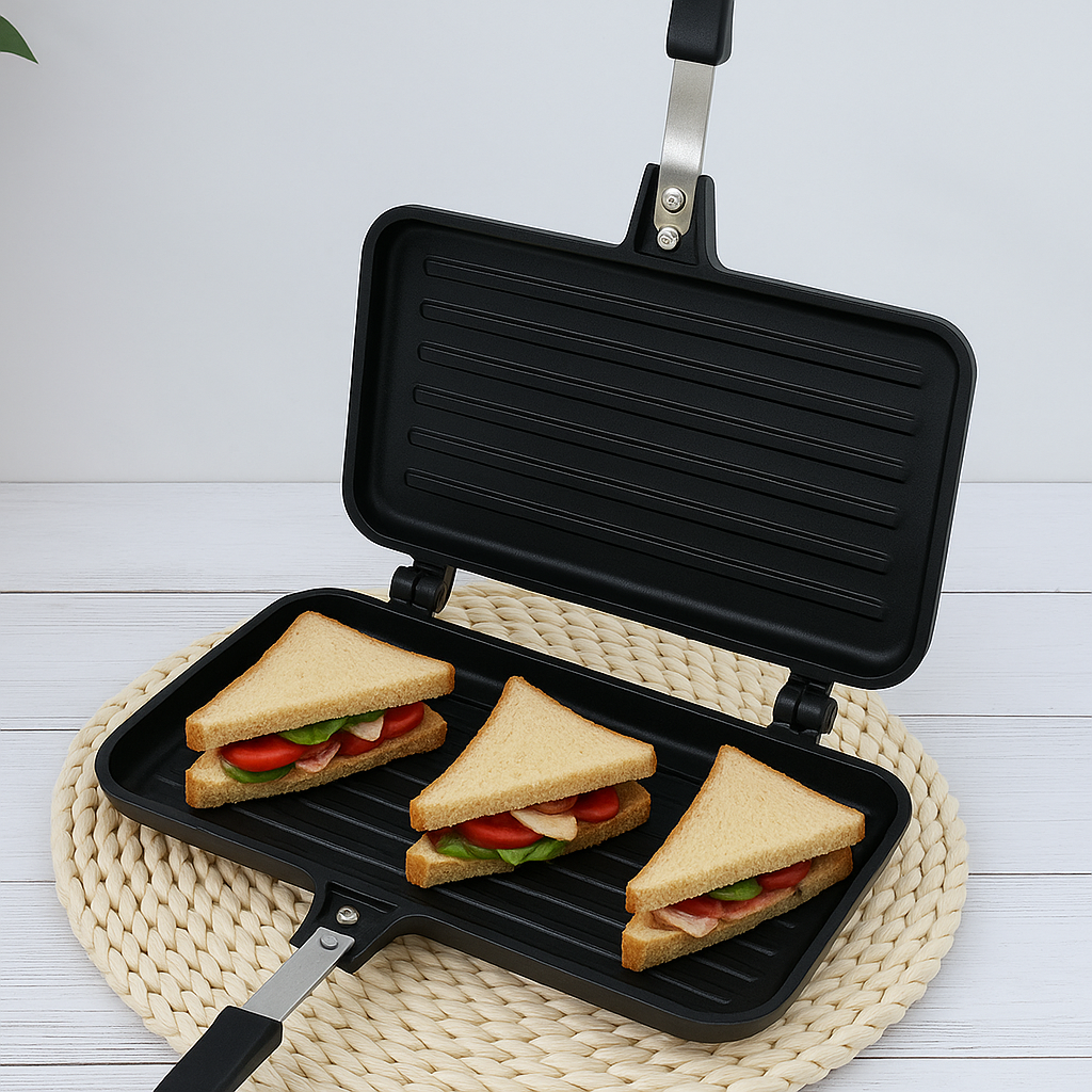 Double-Sided Sandwich Toaster