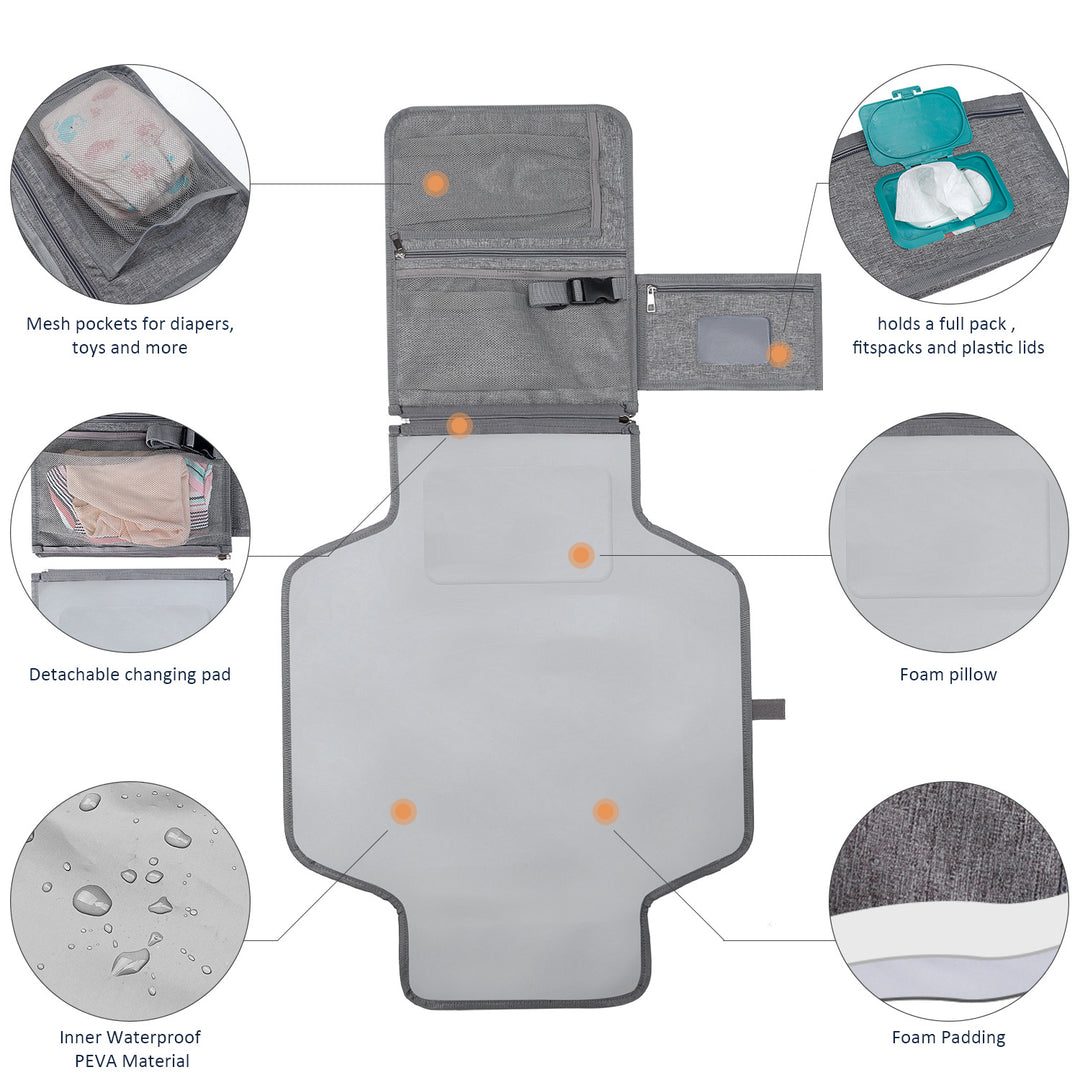 Baby Changing Pad - Portable Travel Essential