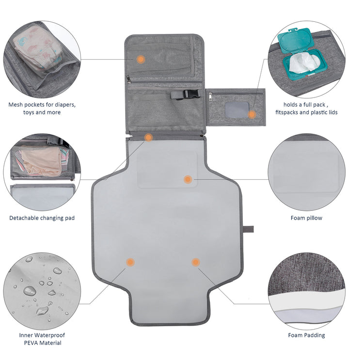Baby Changing Pad - Portable Travel Essential