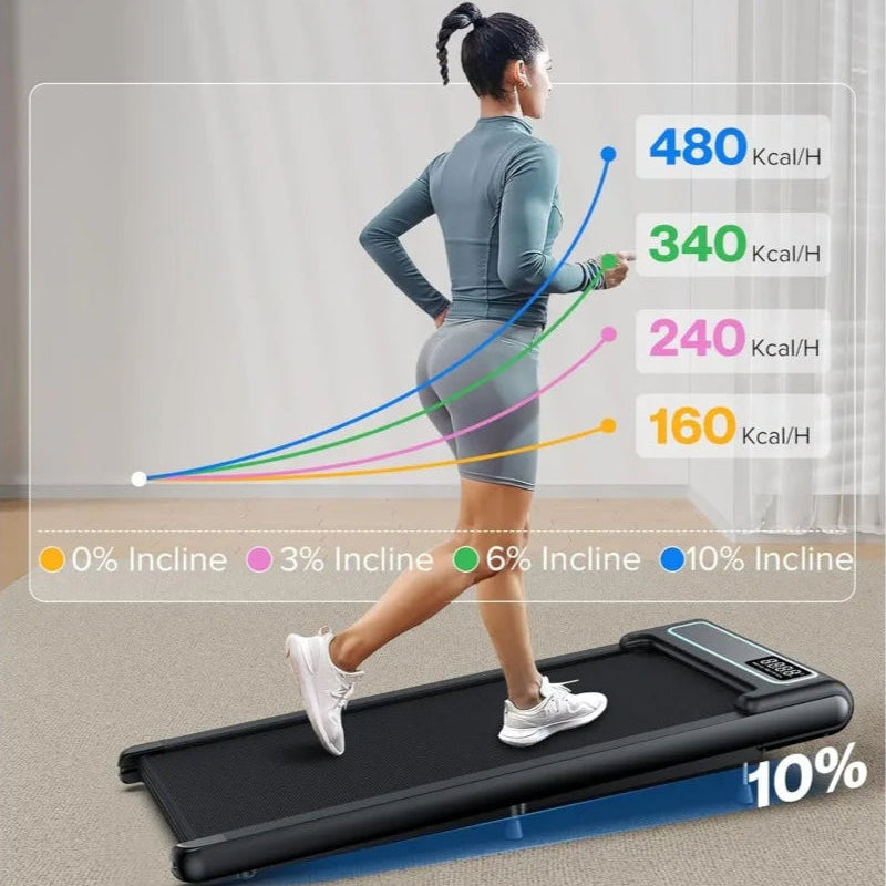 compact, lightweight, under desk treadmill, adjustable incline