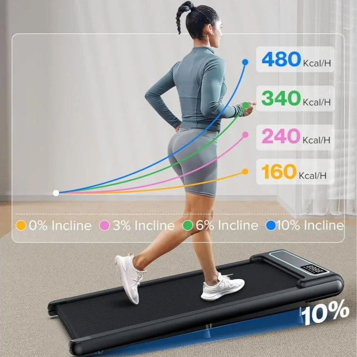 compact, lightweight, under desk treadmill, adjustable incline