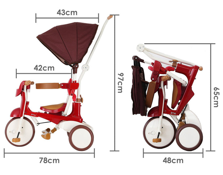 Foldable Tricycle with Canopy - iimo Tricycle Type SS