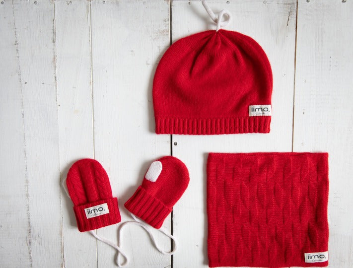 iimo Cashmere Collection - Luxury Baby Winter Knit Set