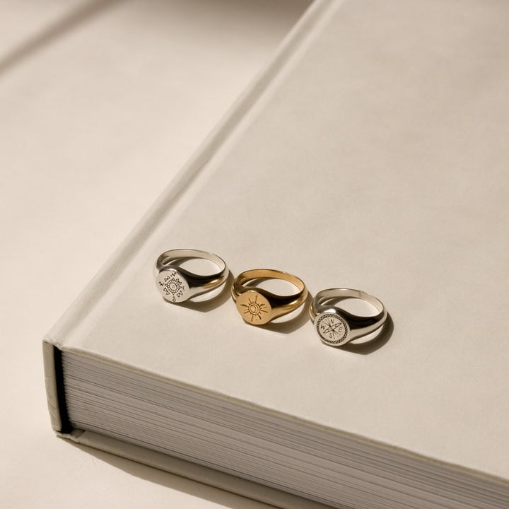 Custom Moon Star Ring