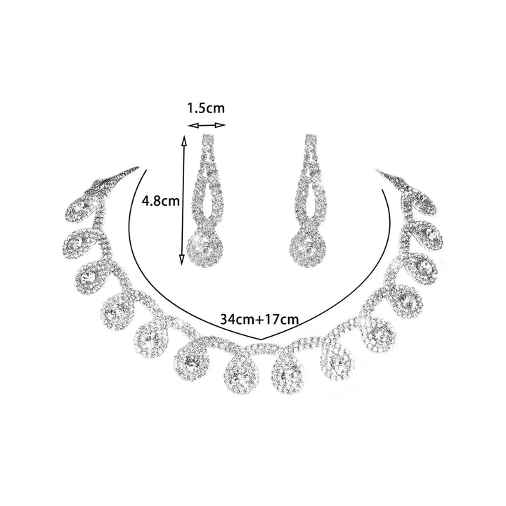 Crystal Tassel Jewelry Set