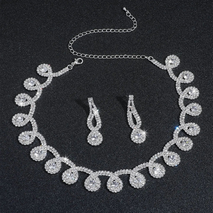 Crystal Tassel Jewelry Set