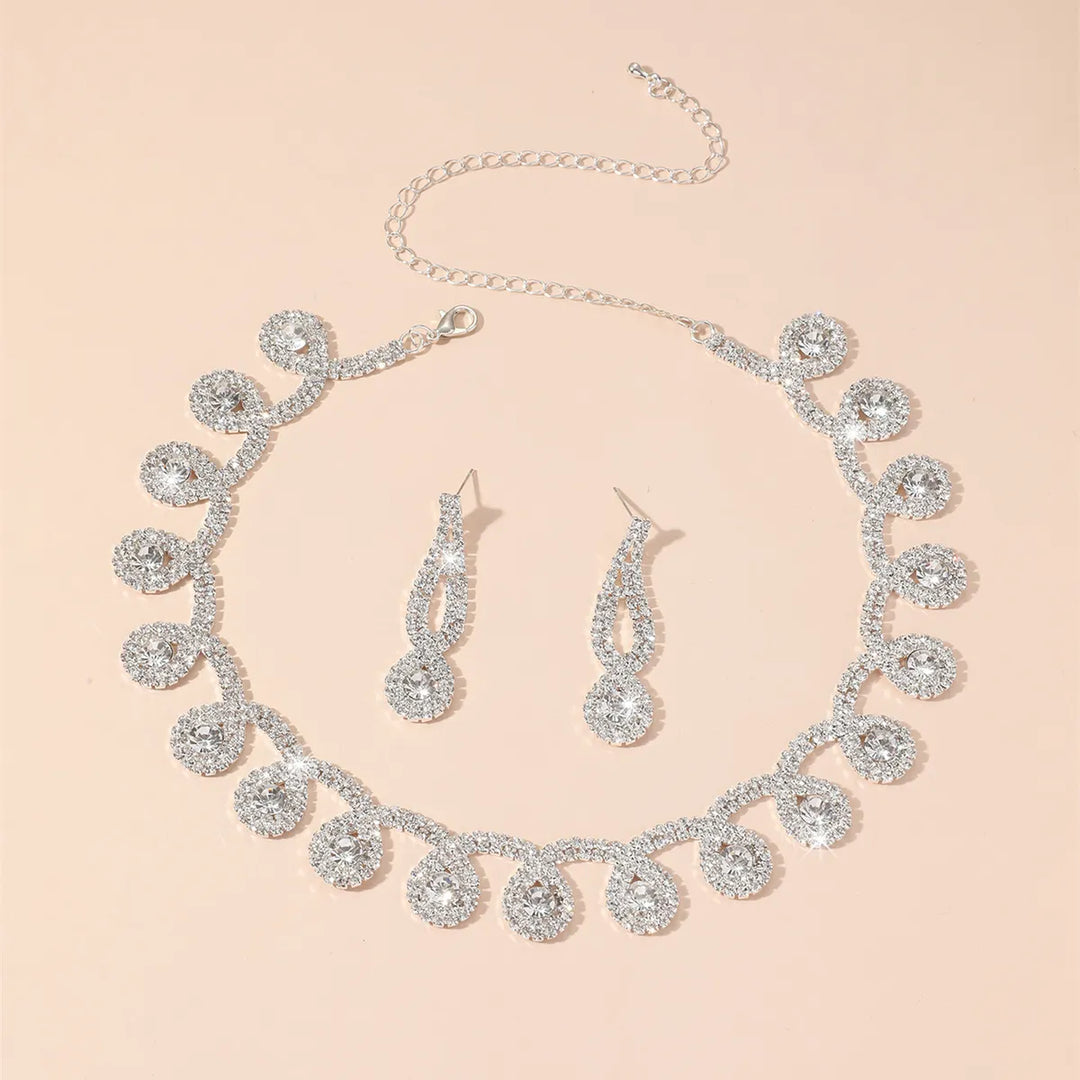 Crystal Tassel Jewelry Set