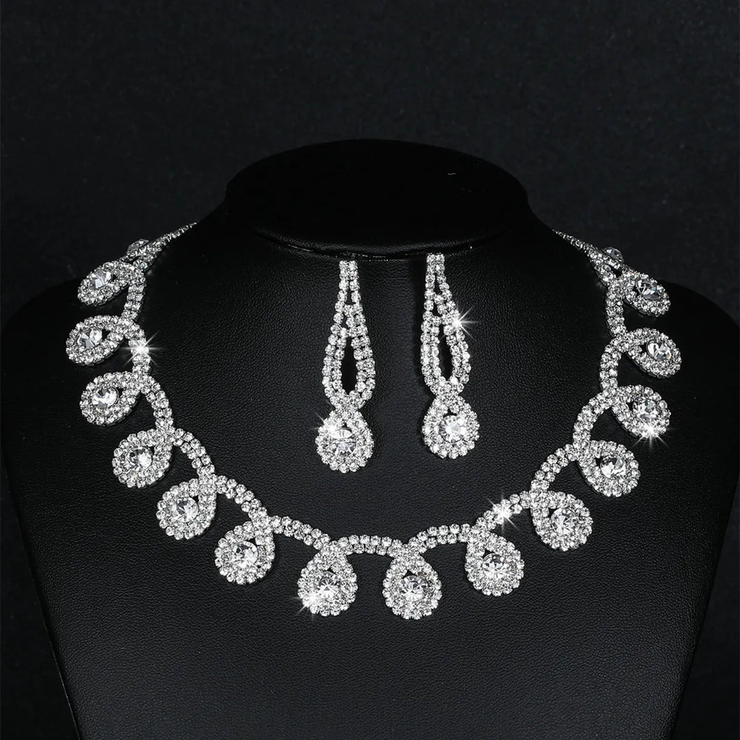 Crystal Tassel Jewelry Set