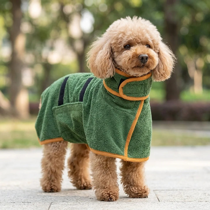 SmashingFinds Pet Bathrob - Fast Drying Microfiber Terry