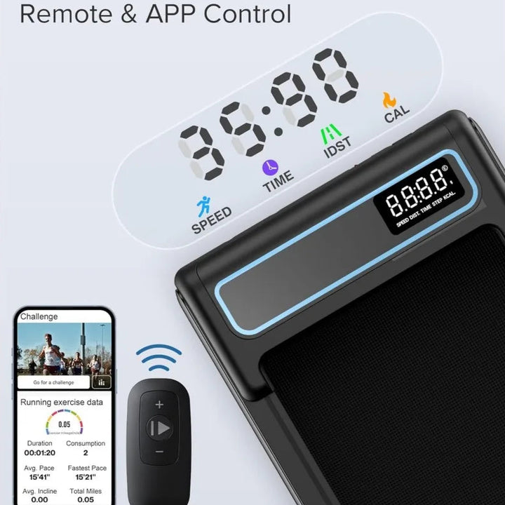 LED display, speed, time, calories, walking pad